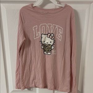 Hello Kitty Pink Kids Long Sleeve Shirt